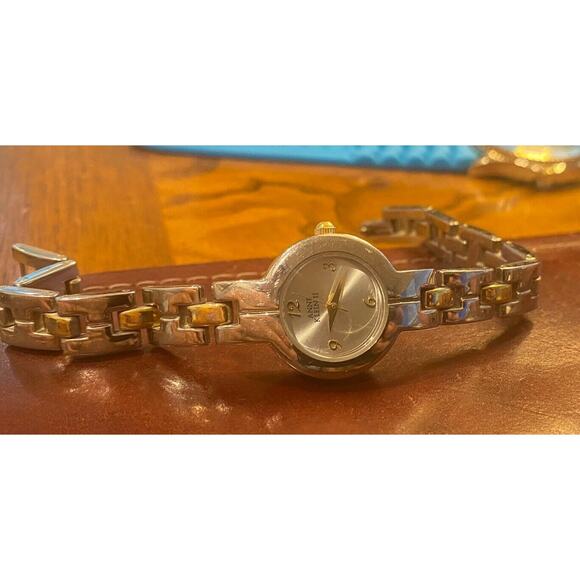 Women's Two Tone Anne Klein II Watch, Bracelet Band - Picture 2 of 3